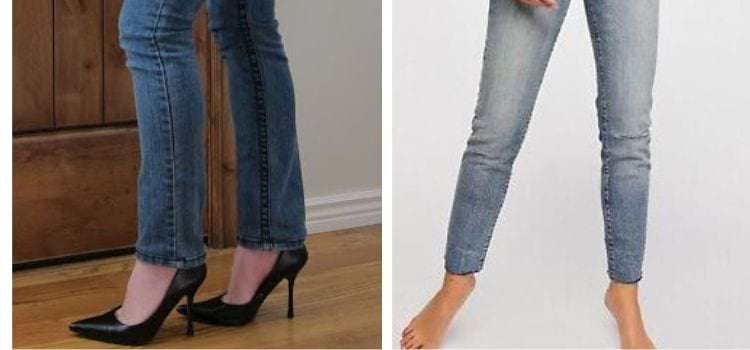 Original Hem vs. Regular Hem Jeans
