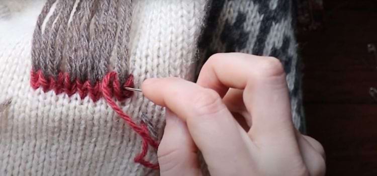 How to Mend a Large Hole in a Sweater